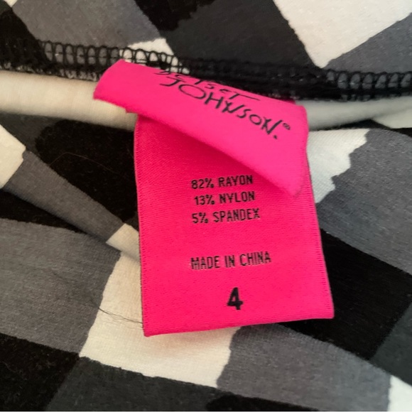 Betsey Johnson Black & White Plaid Pixie Pant - Picture 7 of 7